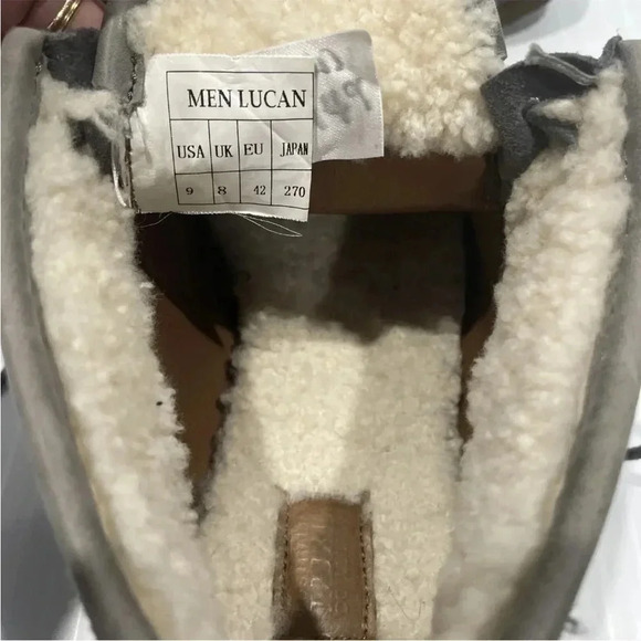 Australian Luxe Collective Men’s Lucan Boot Size 9 Suede W/Sheepskin Lining Grey - Picture 12 of 12